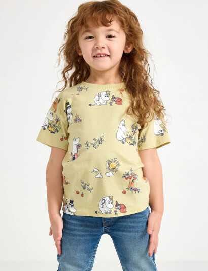 Lindex Top Ss Moomin Green 98/104