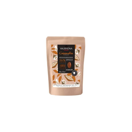 Valrhona Caramelia Melkesjokolade 250g 