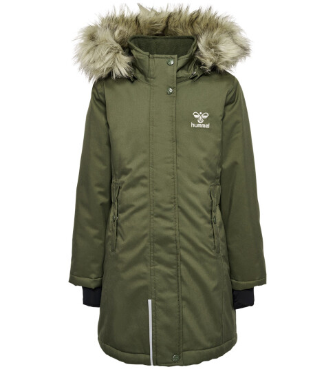 Hummel Vinterjakke hmlAlma Tex Olive Natt Hummel 5 år 110 Vinterjakke Grønn