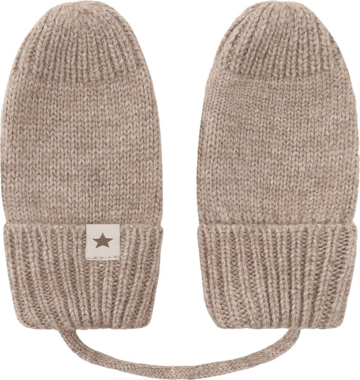 Huttelihut Mittens Wool Knit - Beige - 50\56