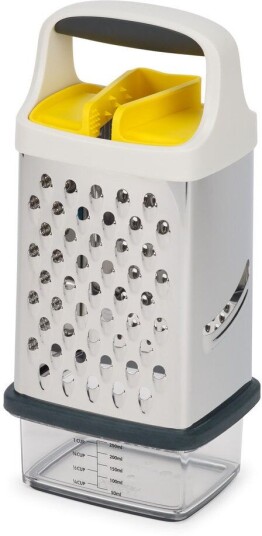 Joseph Multi Grip rivjern med beholder 17 cm Gul