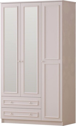 Kovric Hjørnegarderobe 105x182 cm - Matt Hvit