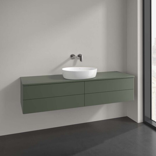 Villeroy & Boch  Antao Servantskap med 4 skuffer 160x50x36 cm m/lys Grønn Matt