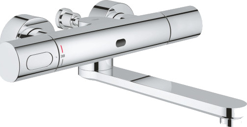 GROHE EUROSMART CE berøringsfri blandebatteri 219 mm tut/230V 2t/veggkran/