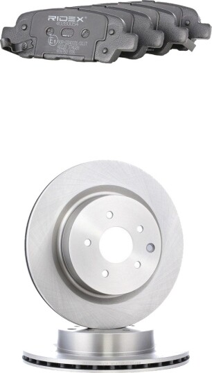 Bremseskiver og klosser RIDEX 3405B2357