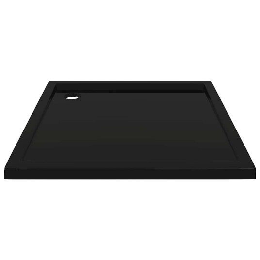 vidaXL Kvadratisk dusjbrett ABS svart 90x90 cm