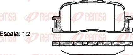 Bremseklosser REMSA 0854.00 Bremseklosser REMSA 0854.00