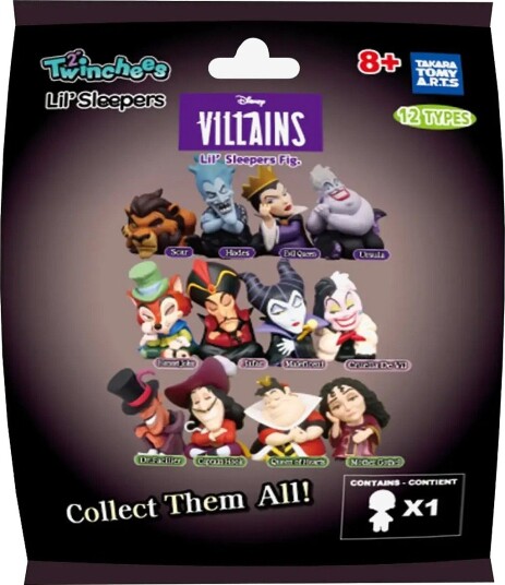 Trend Twinchees Disney Villains Lil’ Sleepers Fig. Asst. - MULTI - One Size
