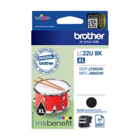 Brother LC22UBK / LC 22UBK High Capacity Black Ink - Blekkpatron Svart
