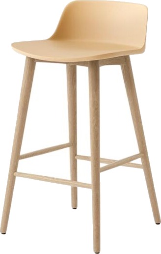 &Tradition Rely HW118 Barkrakk Lav Rygg Lakkert Eik/ Beige Sand