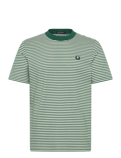 Fred Perry Fine Stripe Heavy Weight Tee Multi/patterned XS Fred Perry Fine Stripe Heavy Weight Tee Multi/patterned XS