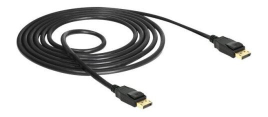 Delock DisplayPort 1,5 m Kabel 4K-støtte Gullkontakt