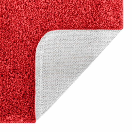 Badematte Rektangulær Rød 50x80 cm Polypropylen Antiskli Badematte Rektangulær Rød 50x80 cm Polypropylen Antiskli