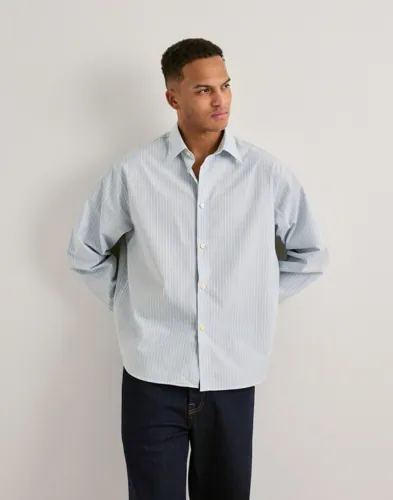 Selected Men Slhctmben Stripe Ls Shirt Skjorter Grå Selected Men Slhctmben Stripe Ls Shirt Skjorter Grå