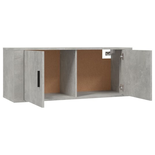 Vegghengte TV benker 2 stk betonggrå 100x34,5x40 cm Vegghengte TV benker 2 stk betonggrå 100x34,5x40 cm