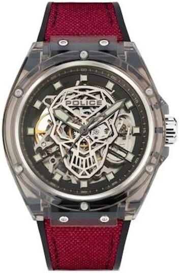 Police Herreklokke PEWGR1592401 Fitness Skjelettkuttet/Gummi Ø44 mm