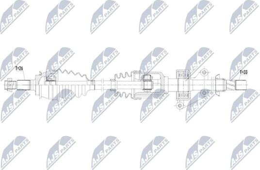 Nty Drivaksel NTY NPW BM 244