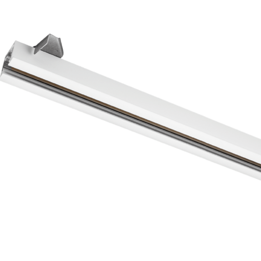 Zip innfelt skinne 1,8 meter Hvit