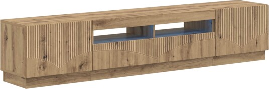 vidaXL 5 delt LED TV skap Artisan eik Konstruert tre
