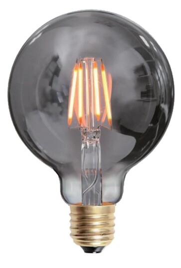 Ms - belysning Edison E27 globe filament 4W 2200K 95 mm dimbar - Smoke Ms - belysning Edison E27 globe filament 4W 2200K 95 mm dimbar - Smoke