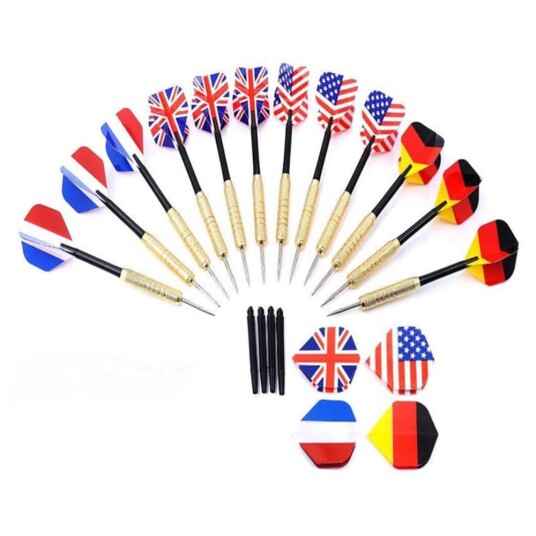 12 stk 18g piler Dart Dartkasting Dartkast Dartpiler i messing 12 stk 18g piler Dart Dartkasting Dartkast Dartpiler i messing