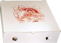 Pizzaæske 29X29x9 Cm Ufo Med Logo Buon Appetito,100 Stk/Krt