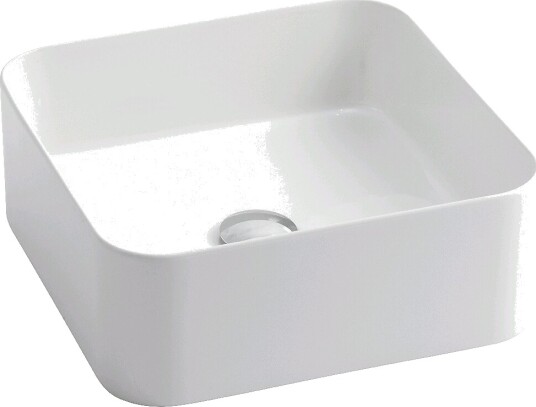 Lavabo Mate Slim Toppmontert Servant 400x400x150 mm, Hvit Lavabo Mate Slim Toppmontert Servant 400x400x150 mm, Hvit