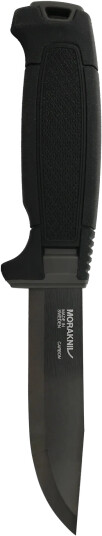 Morakniv Amberg Blackblade (C), Single/Enkelt, Jaktkniv, Drop Punkt, Kull Stål, Termoplastisk Elastomer (Tpe), Svart