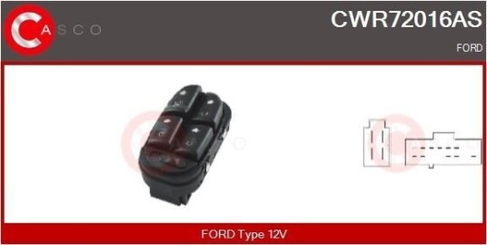 Bryter, vindusheis CASCO CWR72016AS