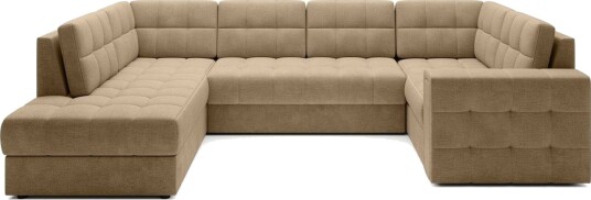 Seksjon Eltap Blewett 299x198x82 cm Monolith 09 Mørk beige Venstre