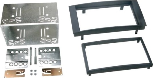 2 Din Kit Touareg/T5/Multivan Sort
