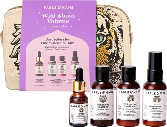 Fable and Mane Fable & Mane Wild About Volume Set - Nude - 165 ML