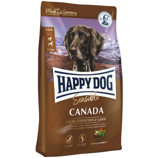 Happy Dog Supreme Sensible GrainFree Hundefôr med Laks, Lam & Kanin 4 kg