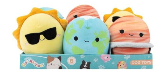 Squishmallows Pets Squishmallows Squeaky Plush Dog Toy 18Cm Planets Assorted