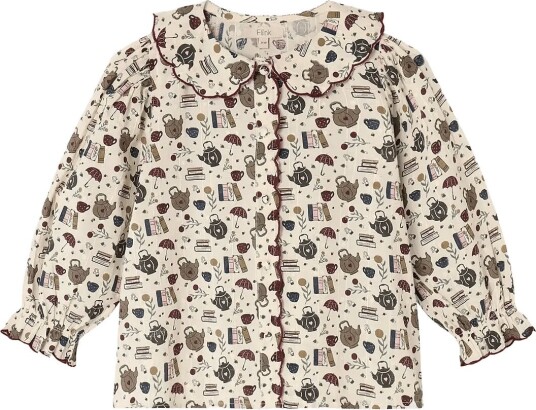 Fliink Cosy Ls Blouse Cream 104