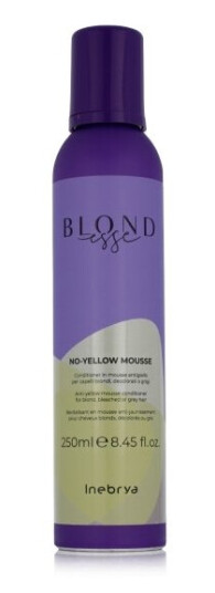 Inebrya_Blondesse No-Yellow Mousse Mousse For Blondt Bleket Stripete Og Grått Hår 250Ml