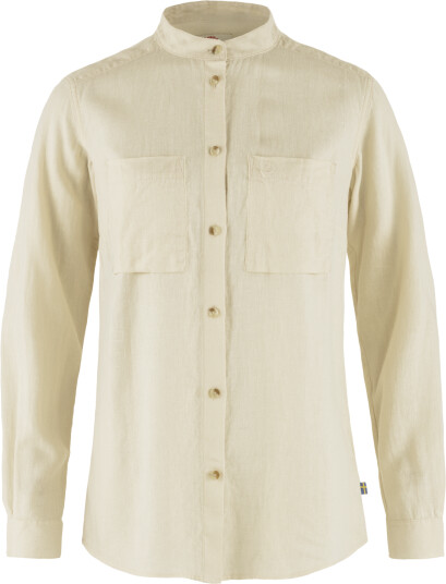 Fjellreven Women's Övik Hemp Shirt Long Sleeve Chalk White L