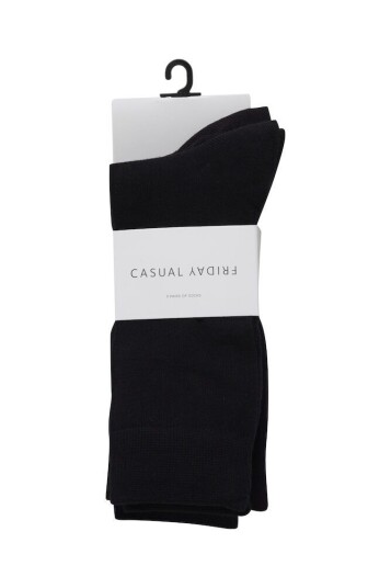 Casual Friday NELSON Bamboo 3 pack Socks Anthracite black
