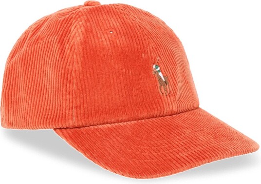 Polo Ralph Lauren Corduroy Ball Cap CHARLES ORANGE One Size