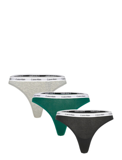 Calvin Klein Thong 3Pk - Multi/patterned - XL