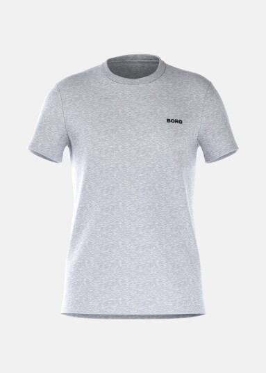 Björn Borg Borg Essential 4 T Shirt Light Grey Melange M T Shirts Björn Borg Borg Essential 4 T Shirt Light Grey Melange M T Shirts