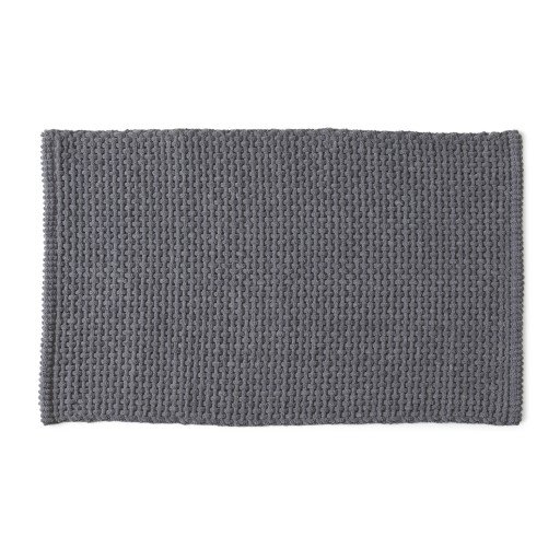 Hefe Knot badematte, 50x80 cm, grå