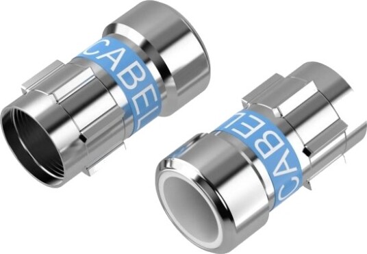 Sinox Koaksialplugg F-Type 6.8mm Rustfritt Stål 2 Stk