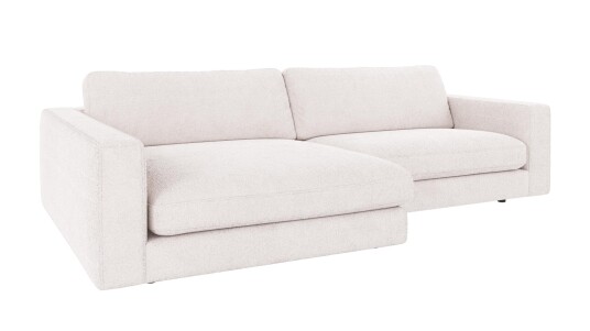 Rowico Home Duncan 3 seters sofa med sjeselong V Hvit Greg 1 258 x 150 x 78 cm Hvit