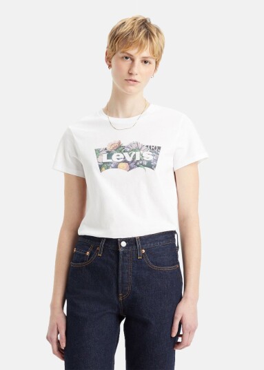 Levi's® The Perfect Tee Photo Floral S Bw Floral Xs T-Shirts