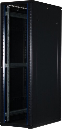 Rockstable Rs19-6042 Frittstående Hylle 42U 800 Kg Nøkkellås Rack Skinner Justerbare Bein