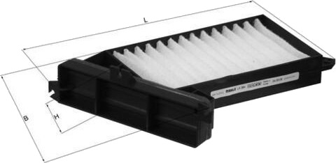 Kupefilter MAHLE LA 384 Kupefilter MAHLE LA 384