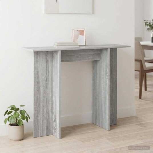 vidaXL Konsollbord Grå sonoma 100 x 30 x 75 cm Konstruert tre