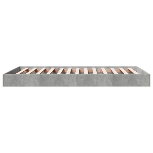 Sengeramme betonggrå 100x200 cm konstruert tre 8721102599200