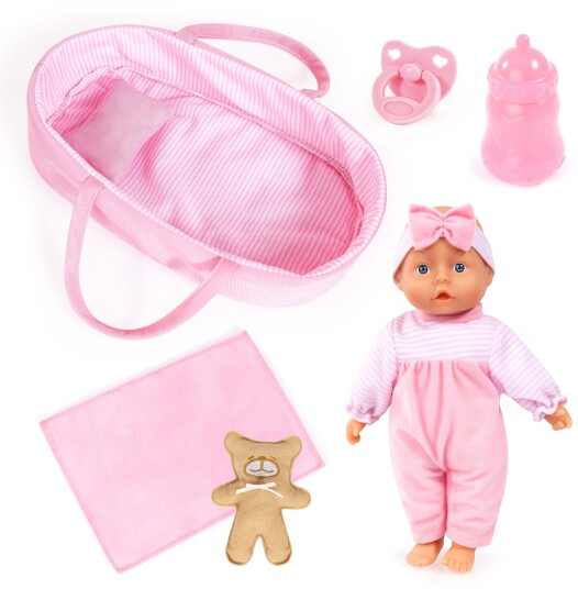 Bayer Design First Words Dukke 28 cm med Tilbehør